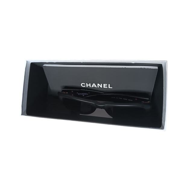 Chanel Sunglasses 02462 90405 Black CC Logo Italy w Box Authentic Designer main image 13